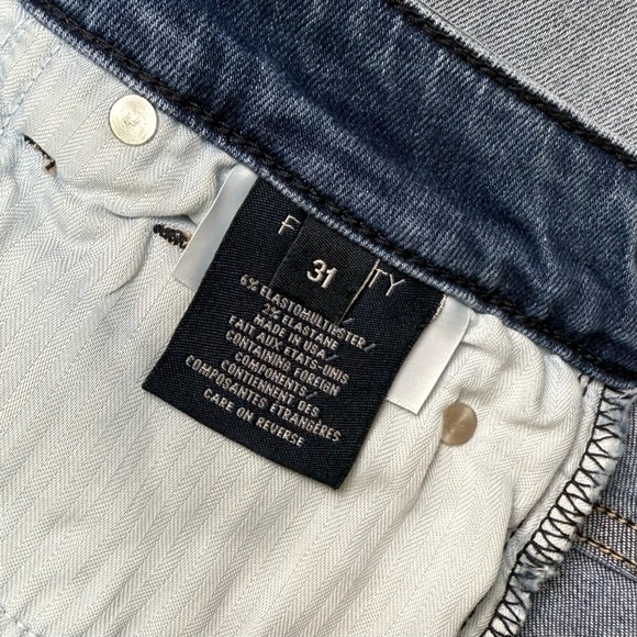 [Flaw Noted] Fidelity Cher Crop High Rise Slim Straight Jeans Size 31 - Picture 9 of 12